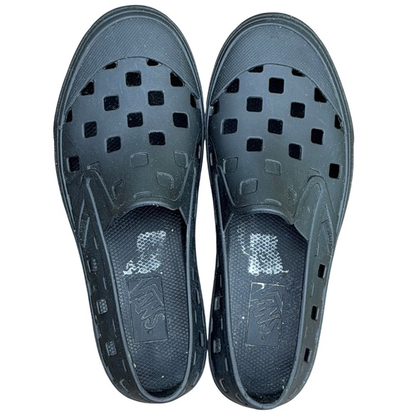 Vans Trek Slip-On Black Water Shoes Mens 5 Womens 6.5 Checkerboard Gorpcore EUC main image 9